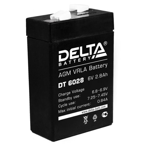 DT 6028 аккумулятор 2.8Ач 6В Delta
