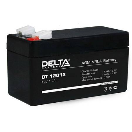 DT 12012 аккумулятор 1.2Ач 12В Delta